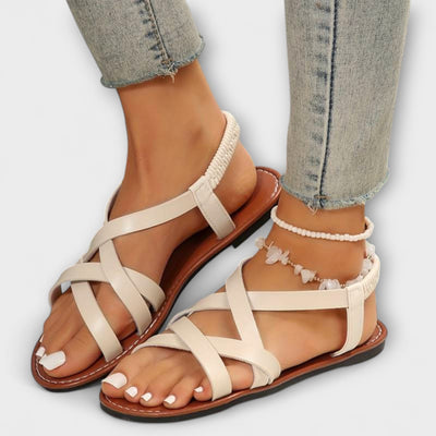 Deborah - Damen Sandalen mit leichtem Kreuzverschluss