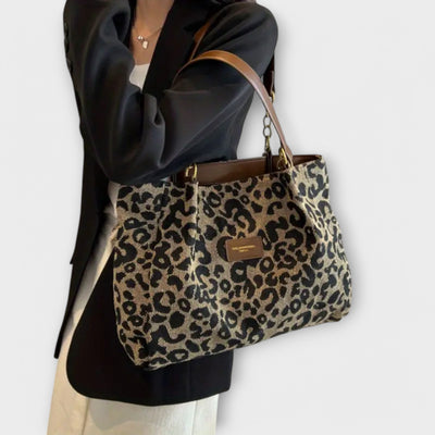 Aurora. - Leopard Canvas Tote