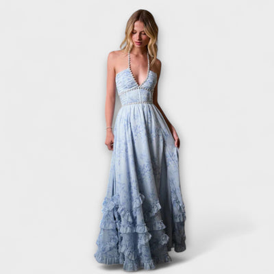 Aurora - Chic Langes Fließendes Kleid