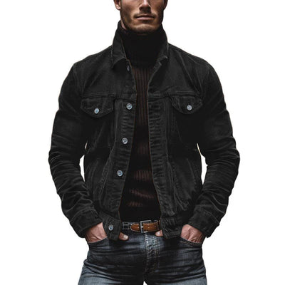 Vintage-Jacke mit Mehreren Brusttaschen für Herren