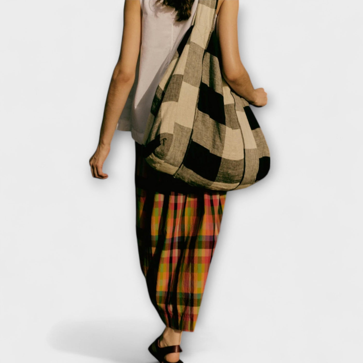 Emilia - Buntgestreifter Plisseerock