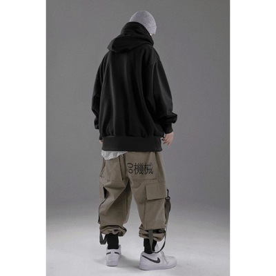 Übergroßer Hoodie mit doppelter Kapuze für Herren | Bequem