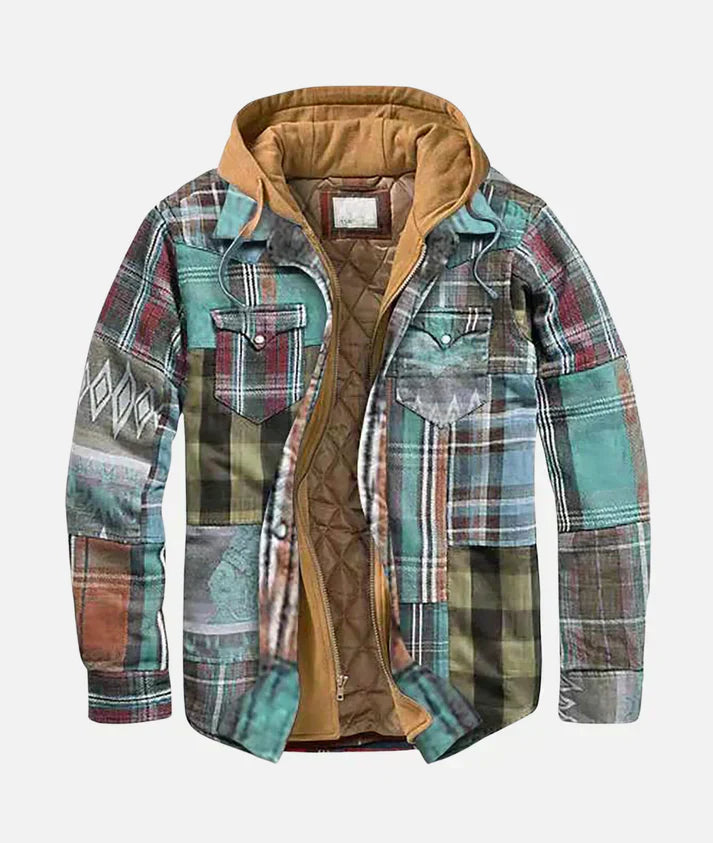 Yves™ I Karierte Patchworkjacke