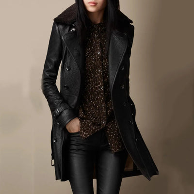 Victoria™ - Luxuriöser Leder-Mantel