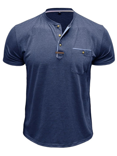 Weiches Basic T-Shirt mit Brusttasche für Herren