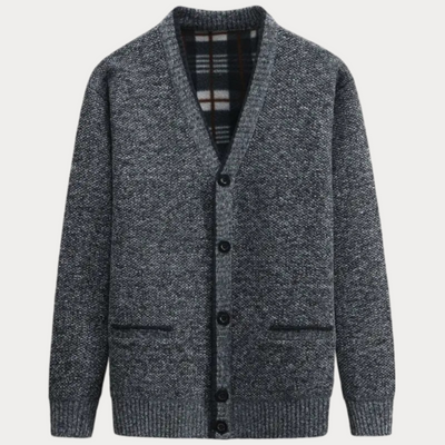 Strick-Cardigan mit V-Ausschnitt für Herren