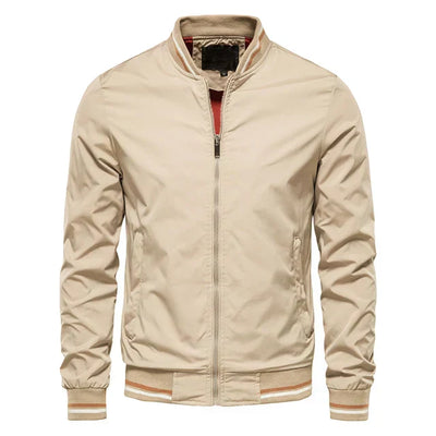Winddichte Jacke mit Reißverschluss für Herren