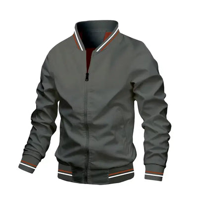 Winddichte Jacke mit Reißverschluss für Herren