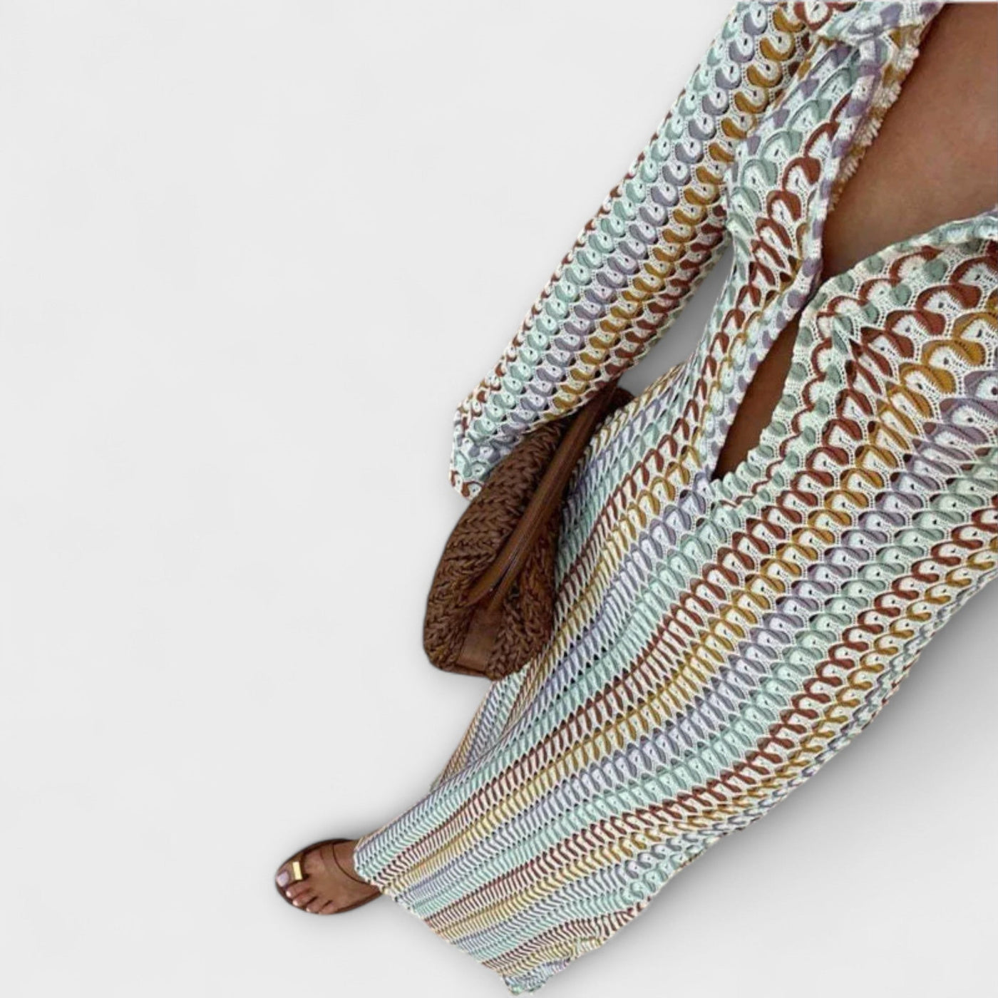 Elina – Maxikleid mit V-Ausschnitt und Urlaubsflair