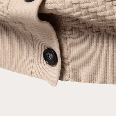 V-Ausschnitt Knopf-Cardigan für Herren