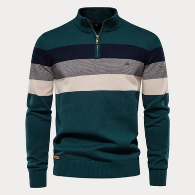 Pullover mit halbem Reißverschluss für Herren