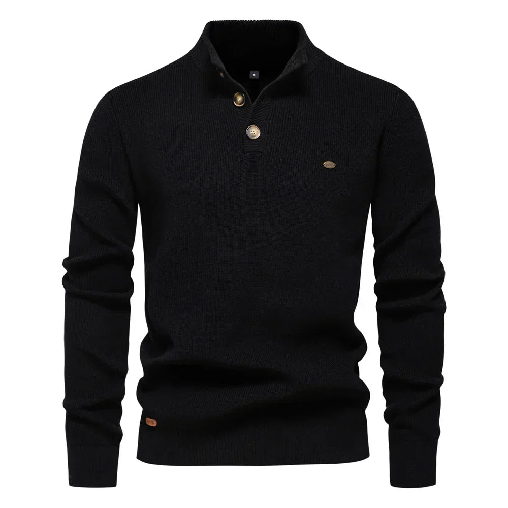 Lilian™ | Herrenpullover mit Knopfdesign