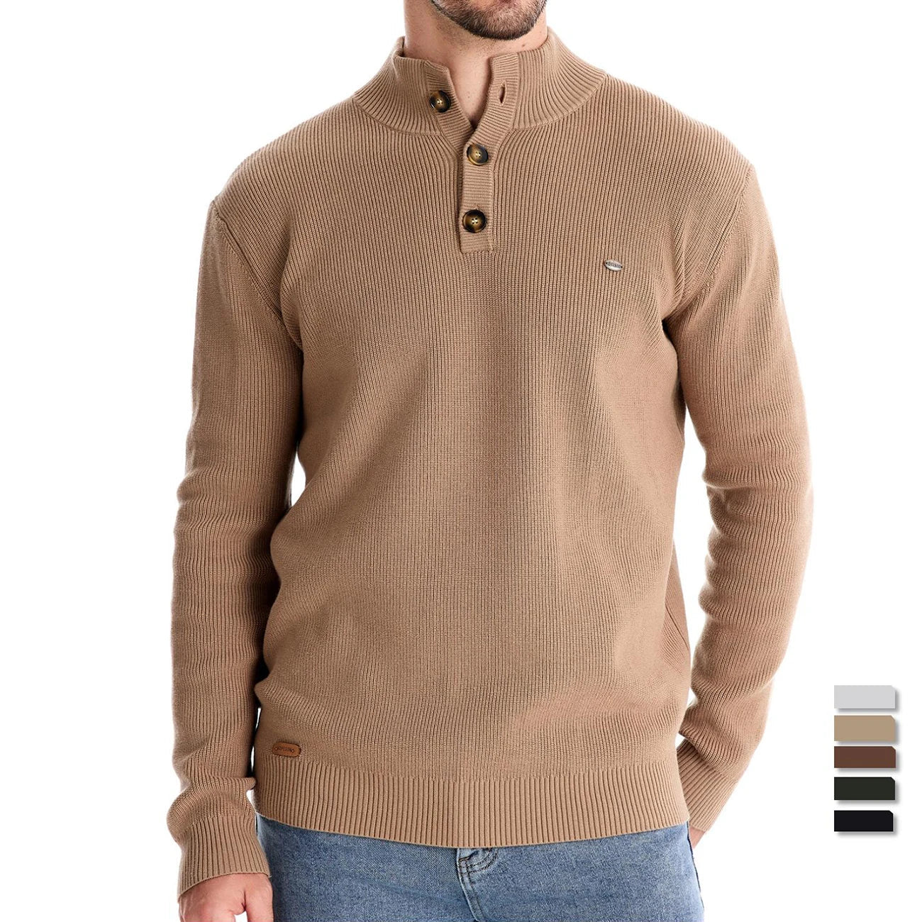 Lilian™ | Herrenpullover mit Knopfdesign