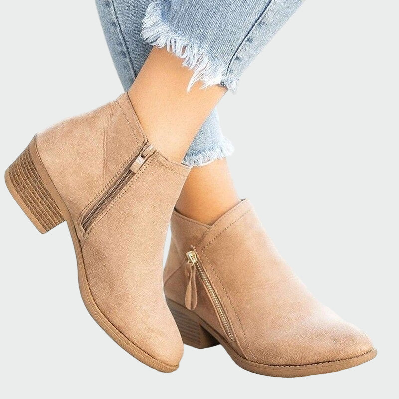 Premium-Leder-Orthopädische Stiefel mit Absatz für den Winter