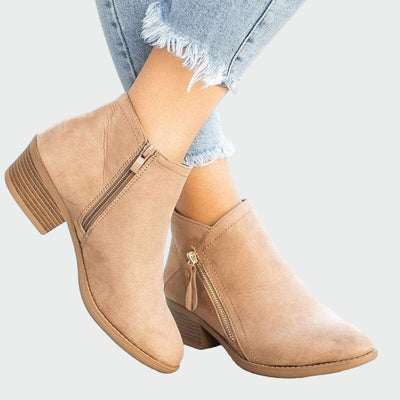Premium-Leder-Orthopädische Stiefel mit Absatz für den Winter