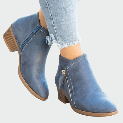 Premium-Leder-Orthopädische Stiefel mit Absatz für den Winter
