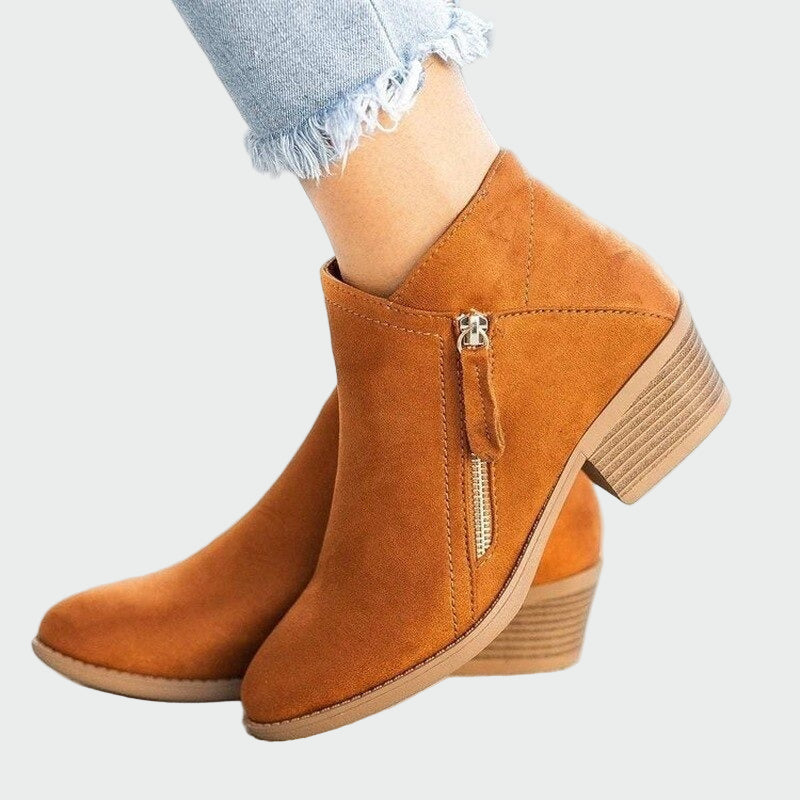 Premium-Leder-Orthopädische Stiefel mit Absatz für den Winter