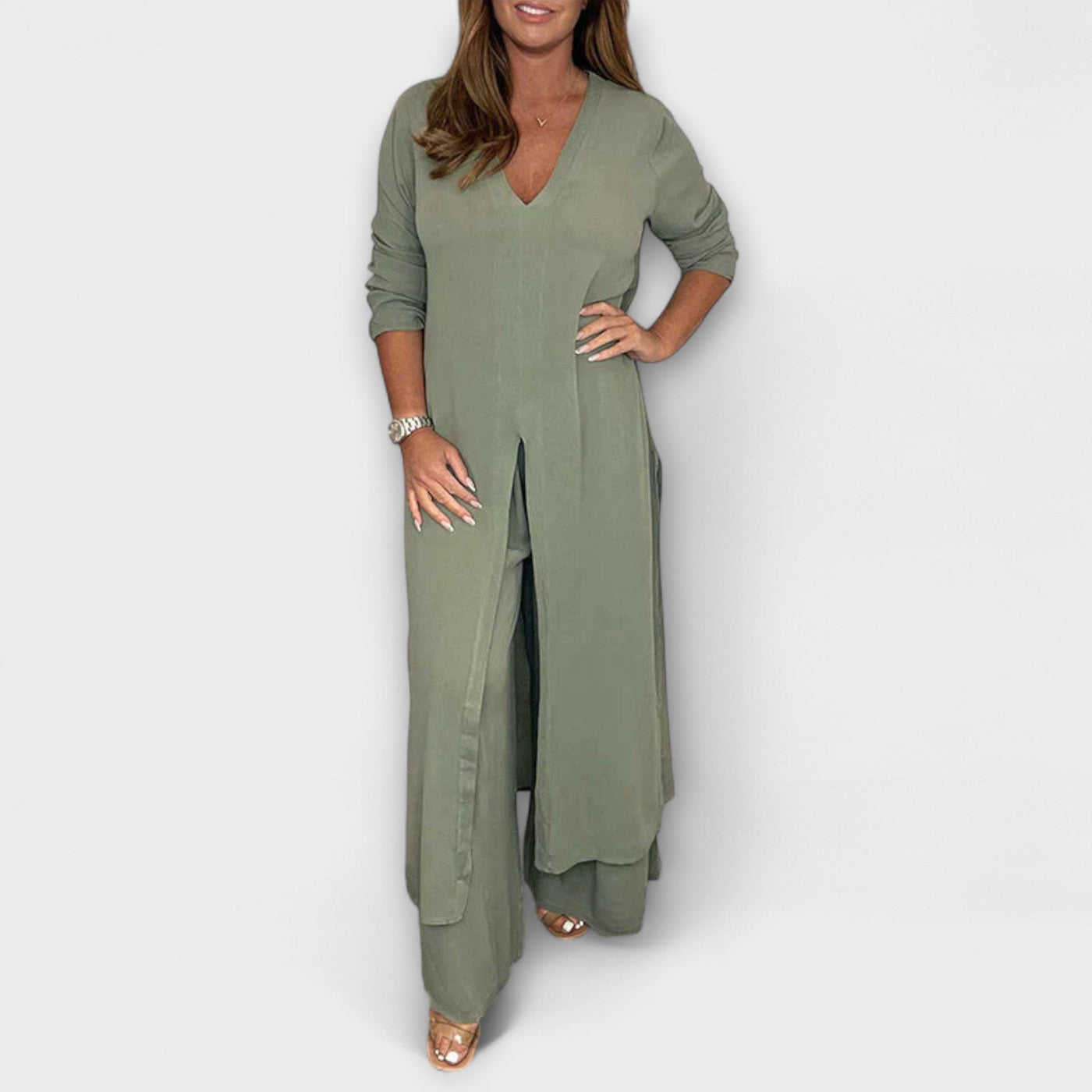 Aurora 2-teiliges stilvolles Damen-Co-Ord-Set