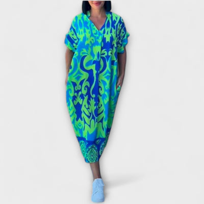 Elena - Elegantes Blumenkleid