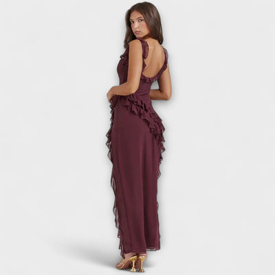 Aurora - Stilvolles Maxikleid mit Schlitz