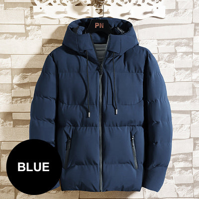 Dicker, isolierter und warmer Wintermantel mit Kapuze für Herren