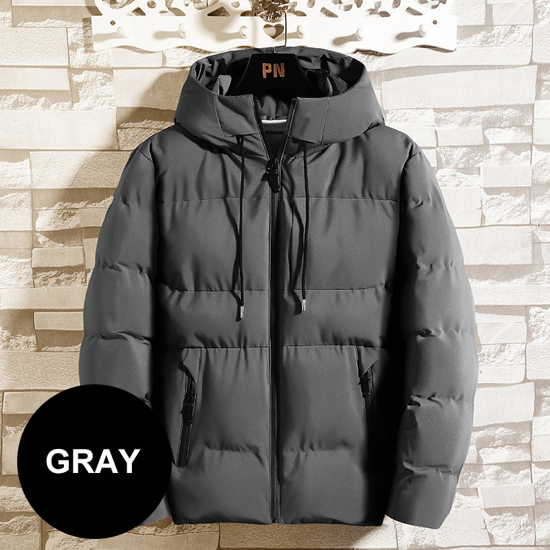 Dicker, isolierter und warmer Wintermantel mit Kapuze für Herren